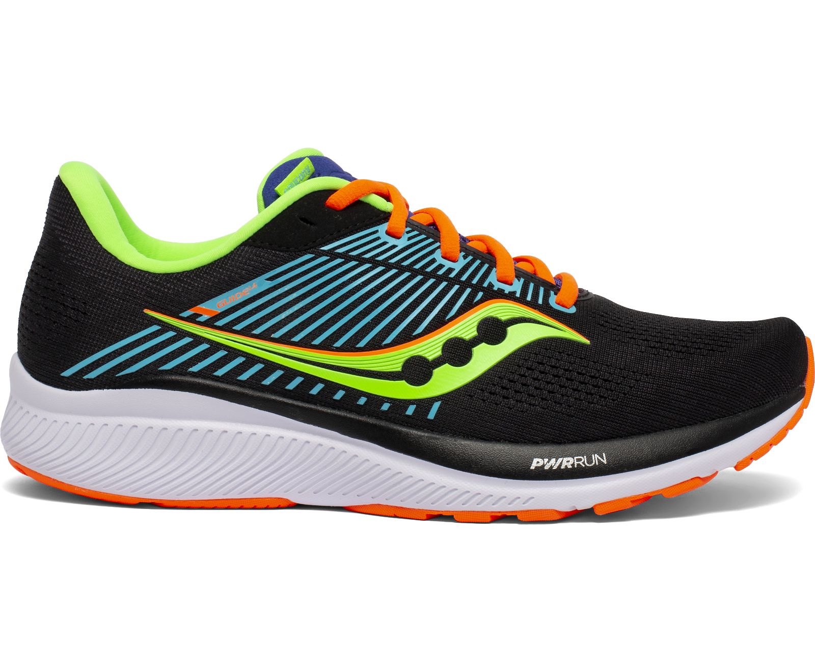 Saucony Guide 14 Men\'s Running Shoes Light Green / Black | Canada 495QMAZ